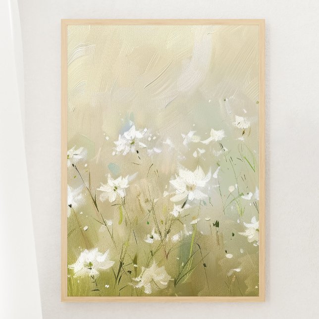 Pastel Olive Green Wildflower Meadow Print 2 of 3 (Creator Uploaded)