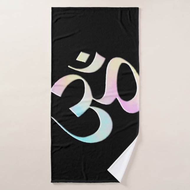 Pastel Om  Bath Towel (Bath Towel)