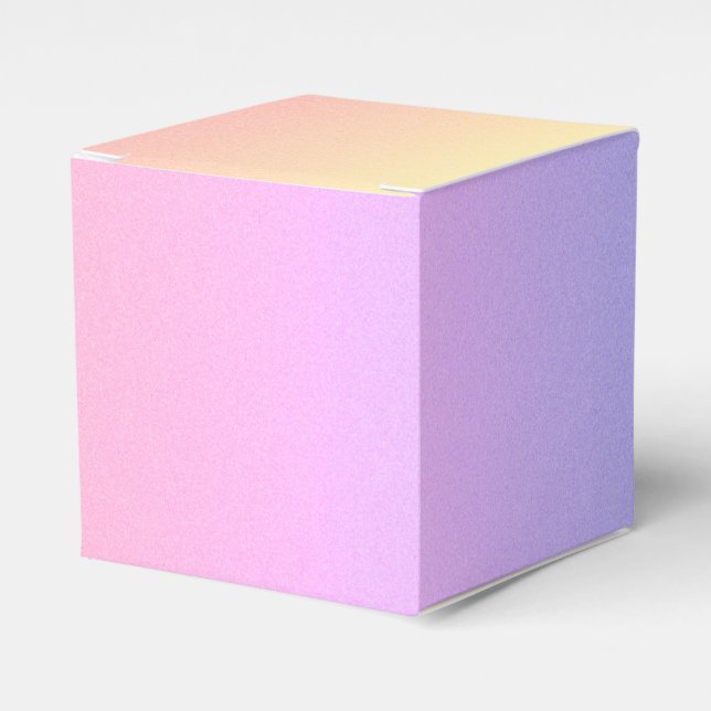 Pastel Ombre Favor Box (Front Side)