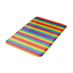 Pastel Ombre Gay LGBT Pride Rainbow Flag Bath Mat