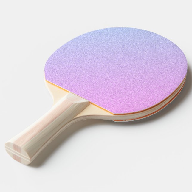 Pastel Ombre Glitter Ping Pong Paddle (Front Angle)