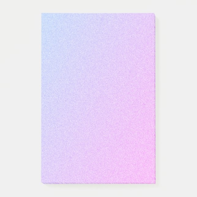 Pastel Ombre Glitter Post-it Notes (Front)