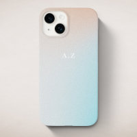 Pastel Ombre Sky Personalized Initial Monogram