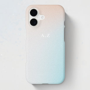 Pastel Ombre Sky personnalisé Monogramme initial