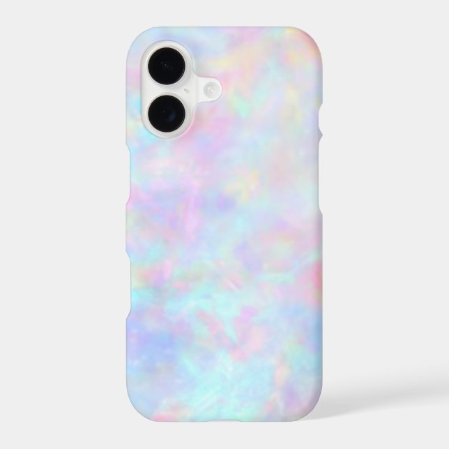 pastel opal stone photo iPhone case (Back)