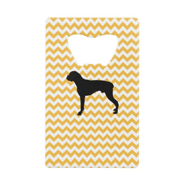 Pastel Orange Chevron Avec Boxer Silhouette (Devant)