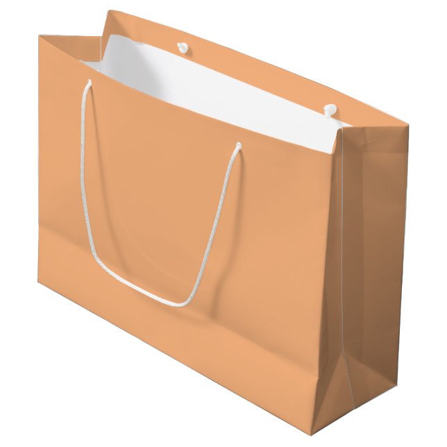 Pastel Orange Large Gift Bag (Front Angled)