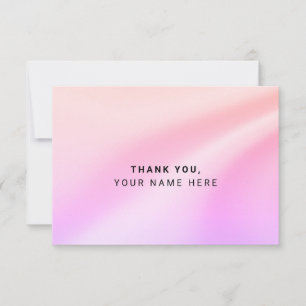 Pastel Orange Purple Simple Merci Cartes