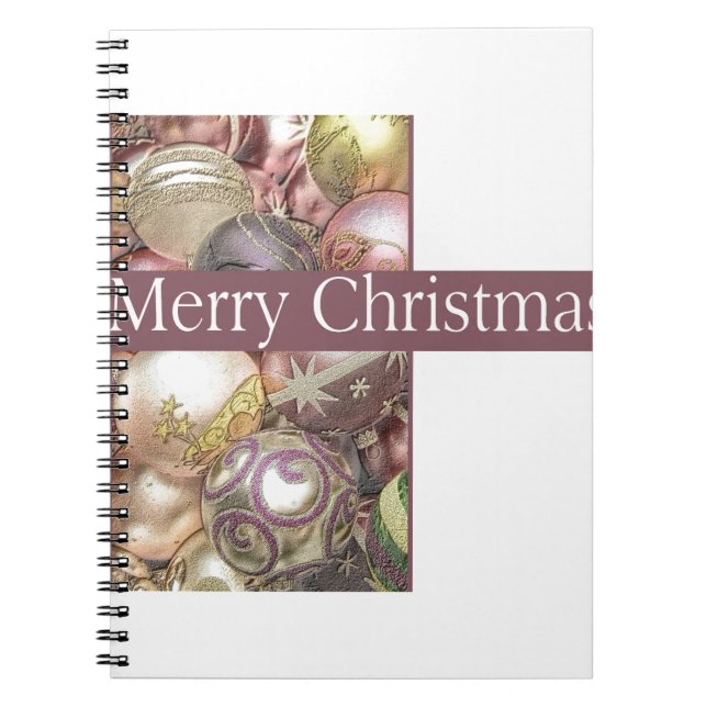 Pastel ornaments notebook (Front)