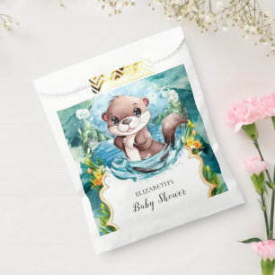 Pastel Otter Baby Shower Favour Bag