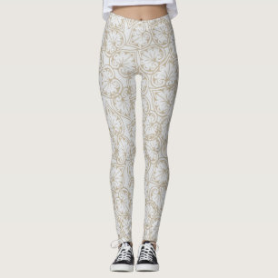 Pastel Outline Leggings floraux