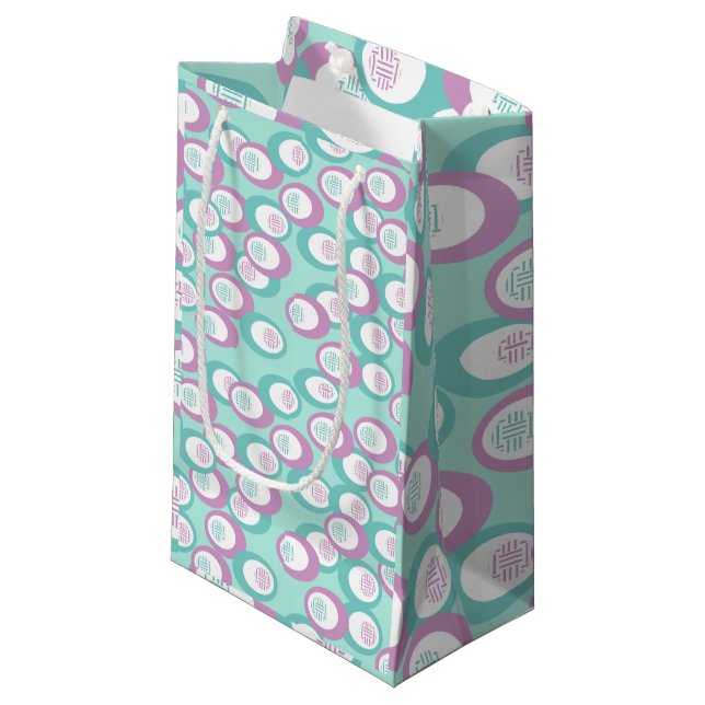 Pastel Ovals  Small Gift Bag (Front Angled)