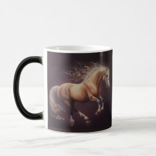 Pastel Painting Of A Running Horse Magic Mug