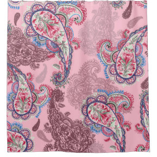 Pastel paisley, traditional ethnic seamless patter