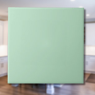 Pastel Pale Green Solid Colour Classic Elegant Tile