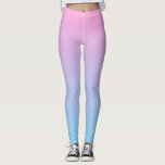 Pastel Pale Pink and Blue Gradient Leggings<br><div class="desc">A simple yet gorgeous gradient of pale pink and blue. Click the 'Customize' button to change the direction of the gradient.</div>