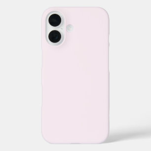 Pastel Pale Pinkish White Solid Colour iPhone 16 Case