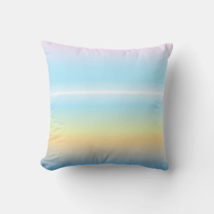 Pastel palette twilight tones ombre throw pillow