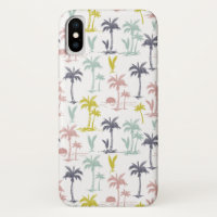Pastel Palm Tree by the Beach Pattern