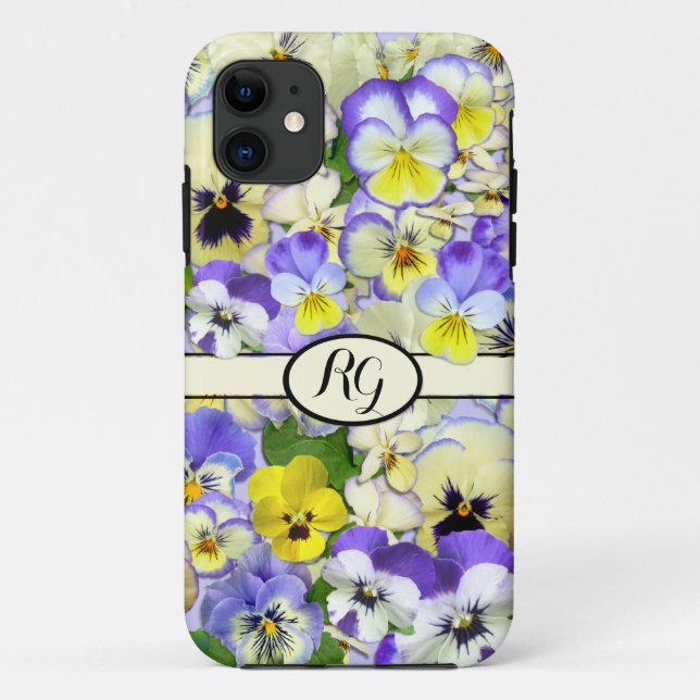 Pastel Pansies Case-Mate iPhone Case (Back)