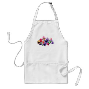 Pastel Pansies Standard Apron