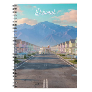Pastel Paradise, Infinite Road | Eerie Suburbia Notebook