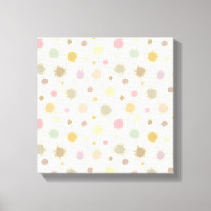 Pastel Party Pollen - seamless pattern. Canvas Print