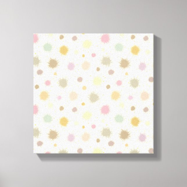 Pastel Party Pollen - seamless pattern.   Canvas Print (Front)