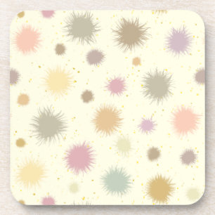 Pastel Party Pollen - seamless pattern. Coaster