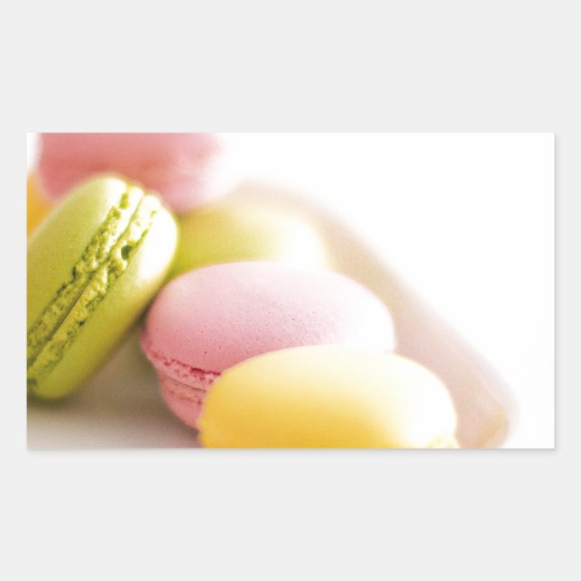 Pastel Pastry Chef French Macaron Sticker (Front)