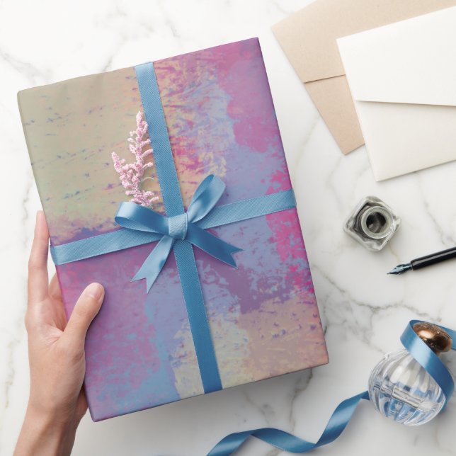 Pastel Patchwork Abstract Dreamy Design Wrapping Paper (Gifting)