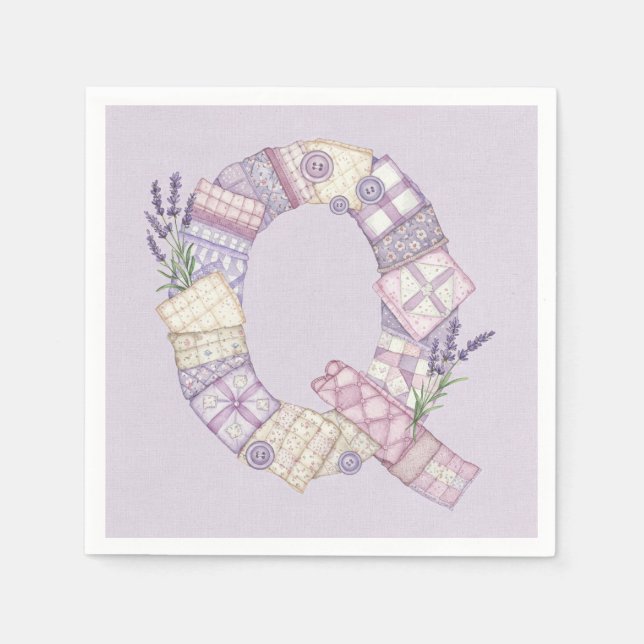 Pastel Patchwork, by Natasha Us Napkin (Front)