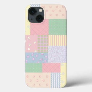 Pastel Patchwork iPhone 13 Case