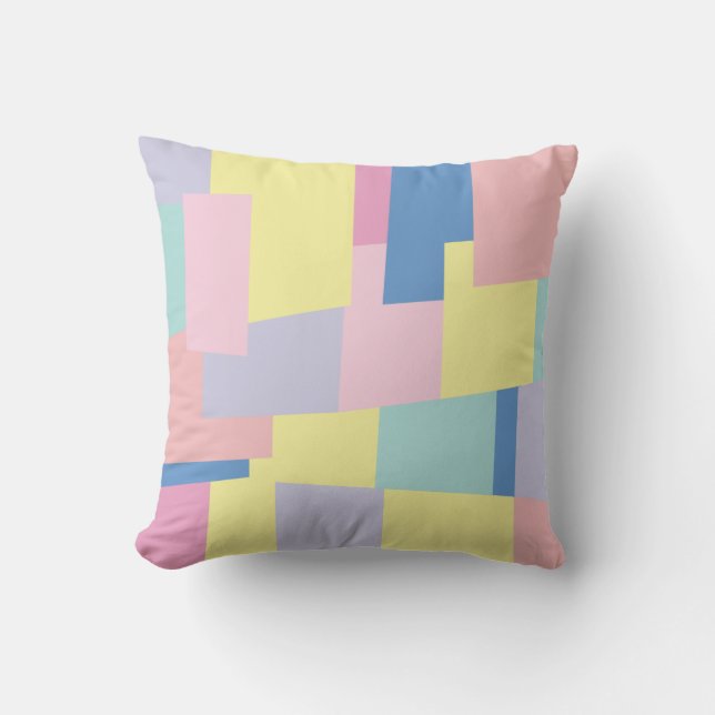 Pastel Patchwork Pillow (Front)