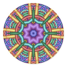 Pastel pattern kaleidoscope