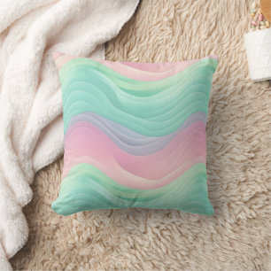 Pastel Pattern Throw Pillow
