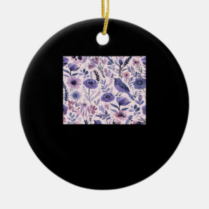 Pastel Pattern - Whimsigoth Cottagecore Ceramic Ornament