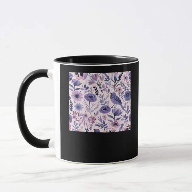 Pastel Pattern - Whimsigoth Cottagecore Mug (Left)