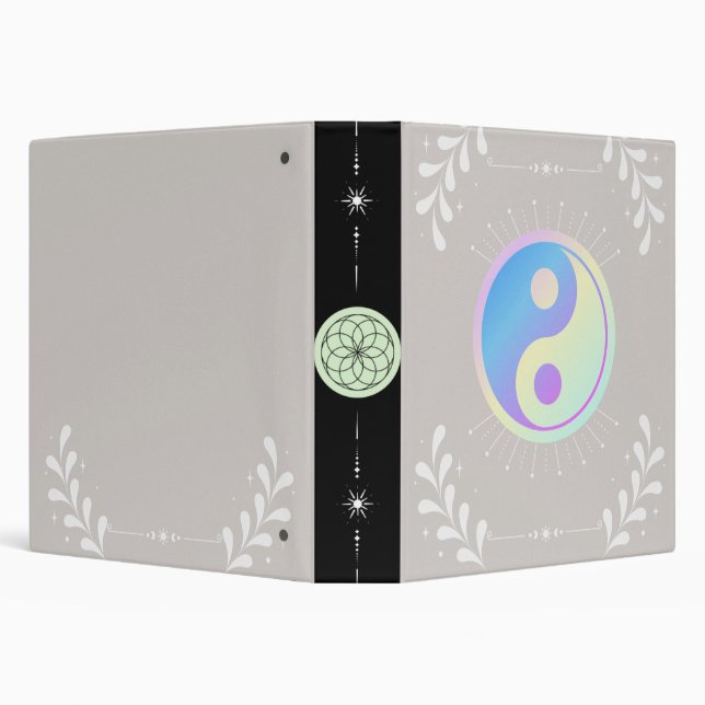 Pastel Peace Binder- Yin Yang Binder (Background)