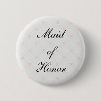 Pastel Peach and Cream Geometric Made of Honour