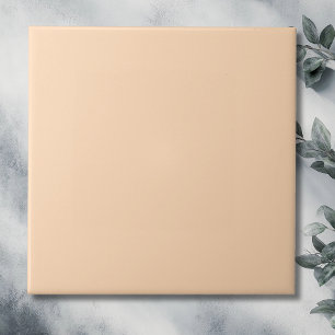 Pastel Peach Blossom Solid Colour   Classic Elegan Tile