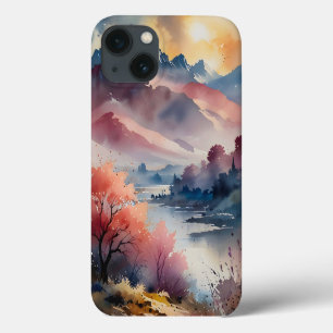 Pastel Peaks and Calm Waters iPhone 13 Case