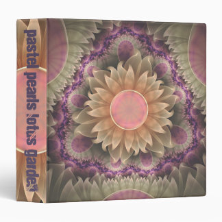 Pastel Pearl Lotus Garden o Fractal Dahlias Binder