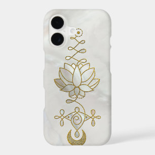 Pastel Pearl Unalome Lotus Symbol