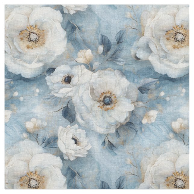Pastel Peonies Fabric (Close Up)