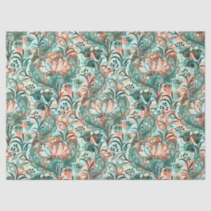 Pastel Peony Tulip Crocus William Morris Pattern Tissue Paper