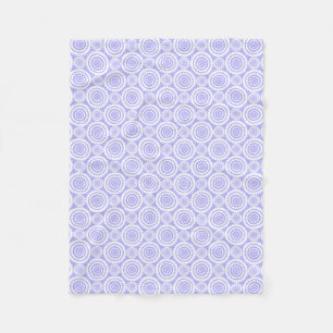Pastel Periwinkle Blue Geometric Pattern Fleece Blanket