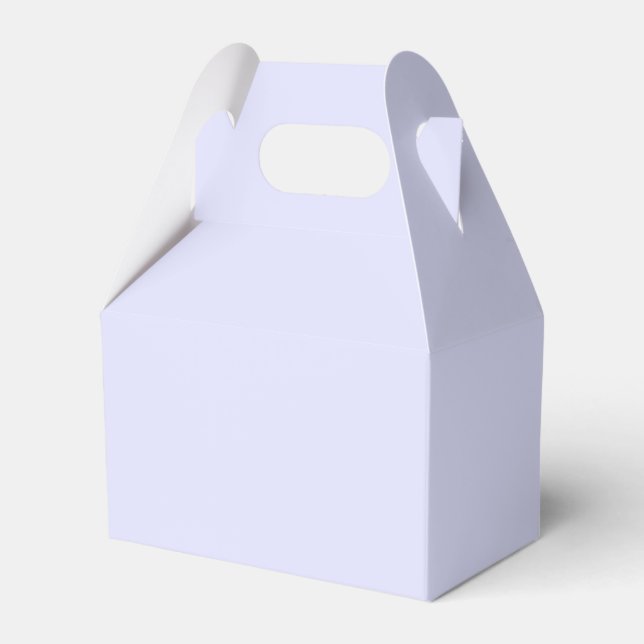 Pastel Periwinkle Purple Favour Box (Front Side)