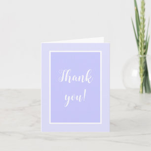 Pastel Periwinkle Purple Thank You Notes