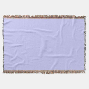Pastel Periwinkle Solid Colour Classic Elegant Throw Blanket
